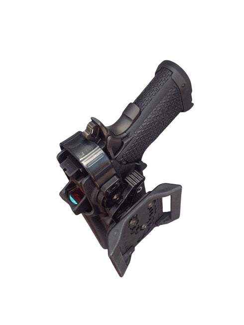 Custom Level 2 Duty Holster (With leg strap) - Dara Holsters (Black)