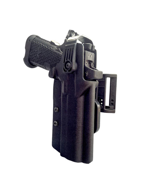 Custom Level 2 Duty Holster (With leg strap) - Dara Holsters (Black)