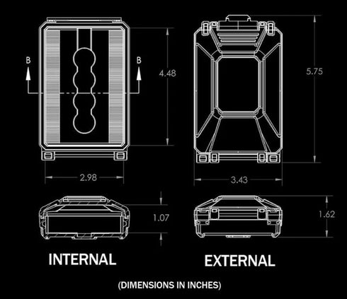 CellVault-5M Battery Storage for AA, AAA, CR123, 18350, 18650 - Thyrm