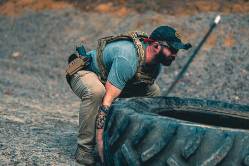 Custom Level 2 Duty Holster (With leg strap) - Dara Holsters (Black)