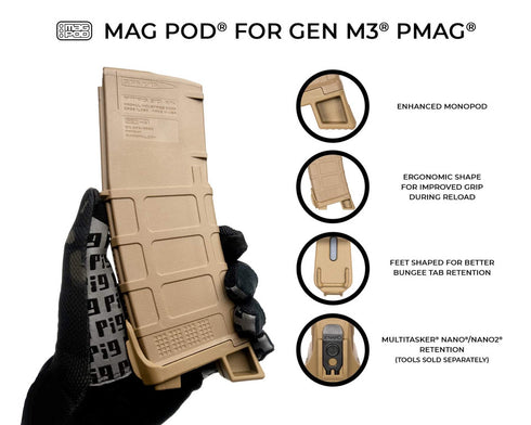 Multitasker Magpod for Gen 3 PMAG (3Pack) - Multitasker Tools