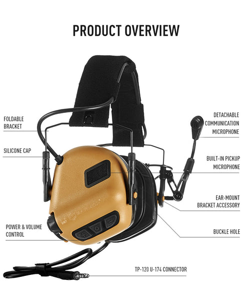M32 Plus Electronic Headset - Earmor