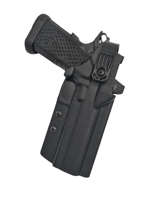 Custom Level 2 Duty Holster (With leg strap) - Dara Holsters (Black)