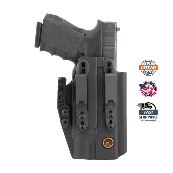 Spark Light bearing holster for Glock 17/19/34 w/ X300U A/B or X300T - Henry's Holsters