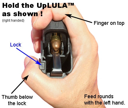 UpLULA universal pistol magazine loader 9mm – .45ACP - Maglula (Black)
