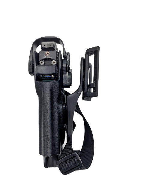 Level 2 Duty Holster - Light Bearing (with Leg Strap) - Dara Holsters