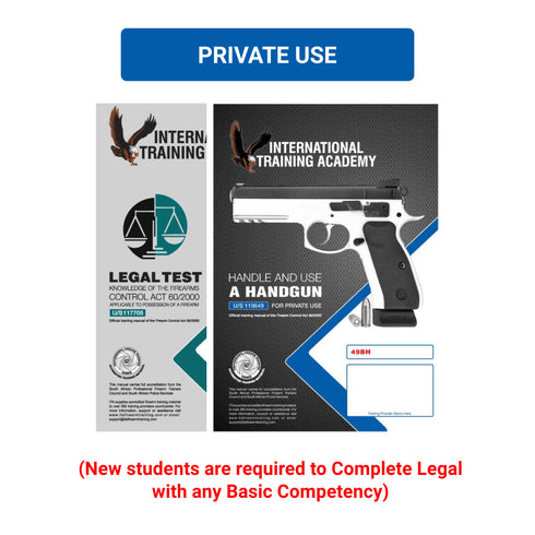 Firearm training (Handgun + Legal PVT)