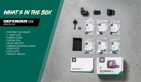 Vortex Defender - CCW 6 MOA Red dot (BLACK FRIDAY)